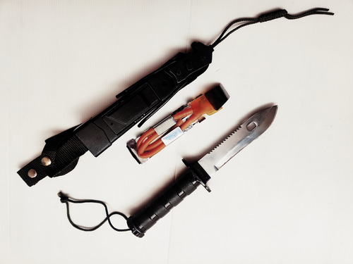 Cuchillo Rambo Completo Stamless Steel