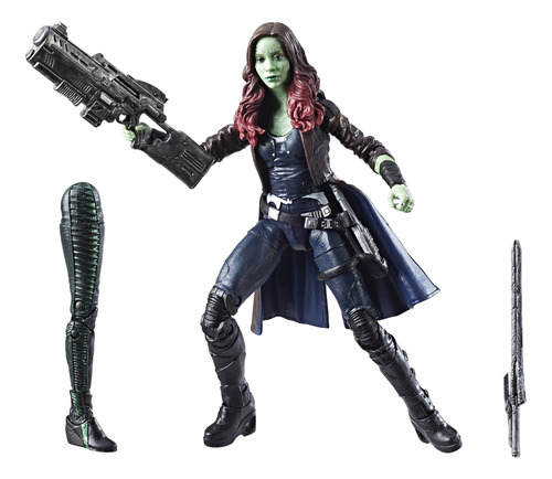 Figura De Accion Marvel Legends Gamora / Sin Baf Ni Arma