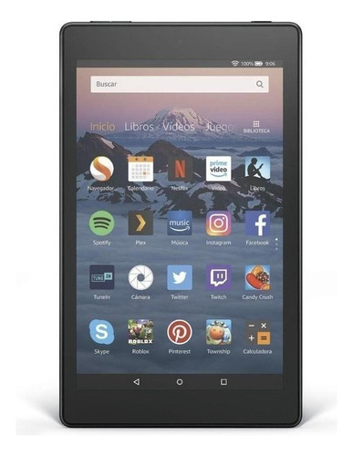 Tablet  Amazon Fire HD 8 2018 KFKAWI 8" 16GB color black y 1.5GB de memoria RAM