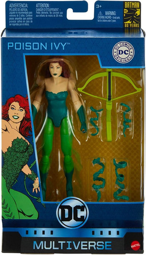 Poison Ivy Dc Comics Multiverse 80 Años Batman Mattel (Usado)
