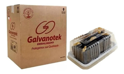 Embalagem Mini Torta Retangular 300g Galvanotek G-62m C/150 Cor Branco
