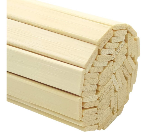 300 Piezas De Tiras De Bambú   De 15.7 Pulgadas De Lar...