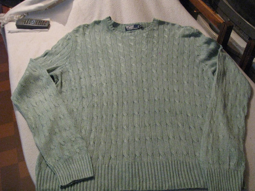 Sweater Cuello Redondo  Seda Polo De Ralph Lauren Talla Xxl