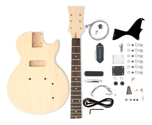 Kit Guitarra Electrica Fretwire Jr P90 Madera Caoba Arce