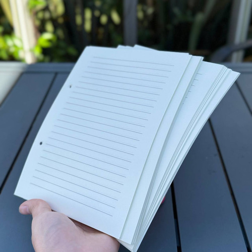 Repuesto 80 Hojas Rayadas Bullet Journal