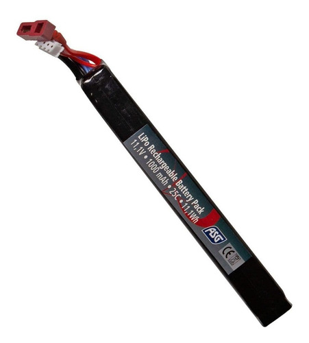 Bateria Lipo T-plug Airsoft Asg 11.1v 1000mah 25c Xchws P