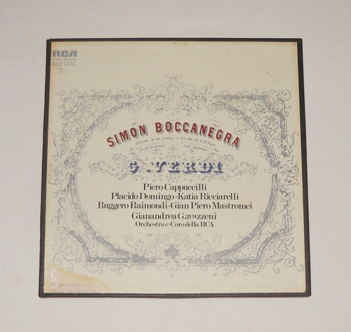 Verdi Simón Boccanegra Cappuccilli Domingo 3lp Box Italia