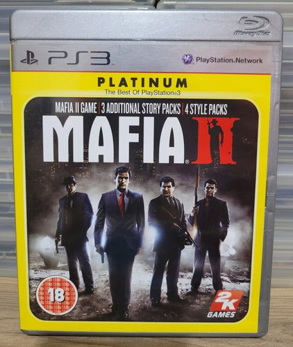 Mafia 2 Platinum Com Mapa, Jogo Original Ps3 Mídia Física 