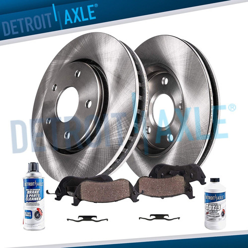 Front Rotors + Brake Pads For 2003 Dodge Caravan Chrysle Ddh