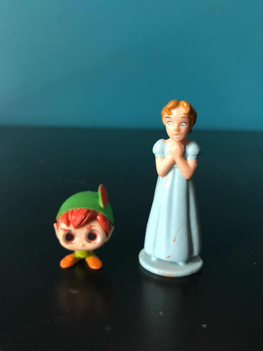 Mini Figura Wendy Y Peter Pan Sonrics Y Otros (Usado)