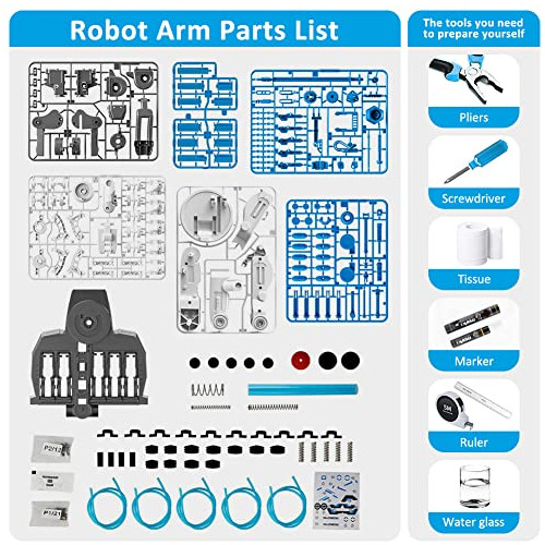 Juguetes Stem, Kit De Brazo Hydrobot, Brazo Robótico, ...