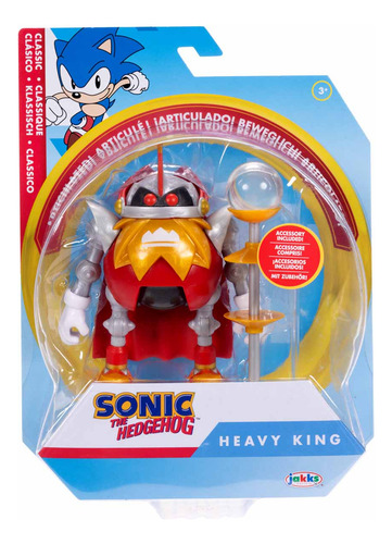 Sonic The Hedgehog Figura Heavy King De 4 Pulgadas Wave 16