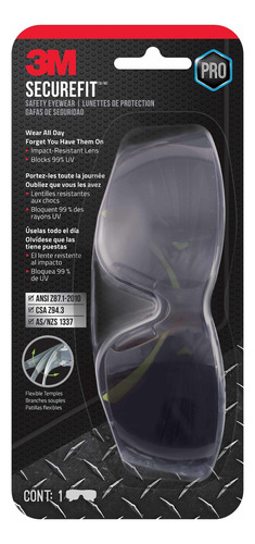 Gafas Lentes De Seguridad 3m Securefit Sf400 Anti Rayas