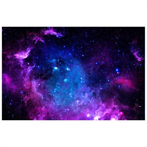 Painel De Festa Retangular Em Tecido Aniversário 2,0x1,5m Cor Galáxia - ANV-2269