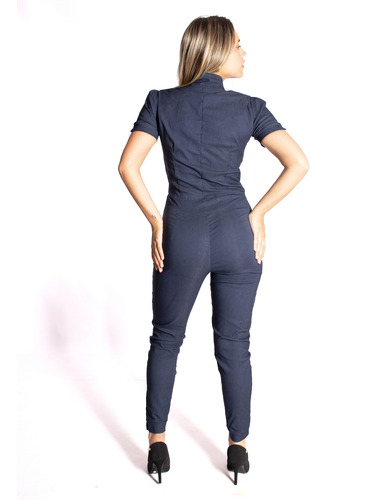 Mono Enterito Vamas Juliana Estilo Comodidad Versatilidad Azul Jean S