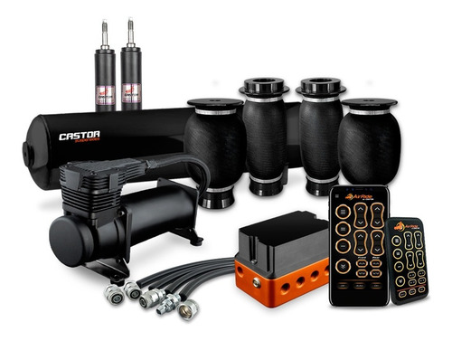 Kit Air Ride Super Black 10mm Jetta - Castor
