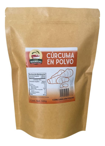 Casa Maregal. Cúrcuma En Polvo - 500g.