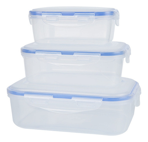 Fiambrera De Plástico Para Niños, 3 Unidades, Caja Bento, Al