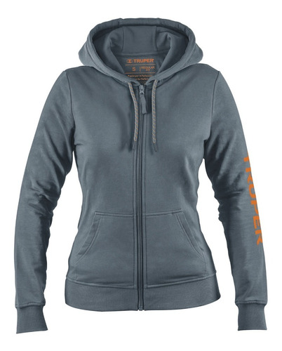 Sudadera Gris Para Dama, Talla Mediana, Truper 65036