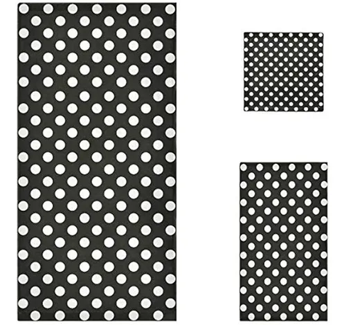 comprar Naanle Lindo Patrón De Lunares Blancos Suave Lujo Decorativo