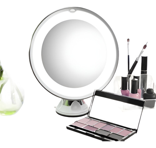 7 X Lupa Maquillaje Led Espejo De Aumento Iluminado Portátil