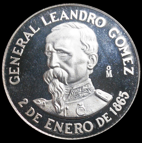 Mg* Uruguay N$ 500 Leandro Gomez Paysandú Moneda Plata 1986