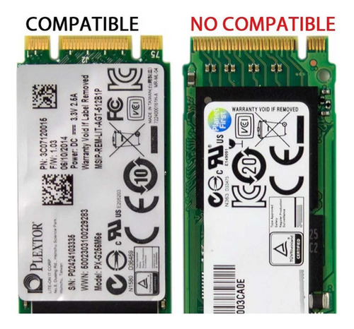 Adaptador M.2 Sata 7+17 Para Macbook 2012-2013 A1398 A1425