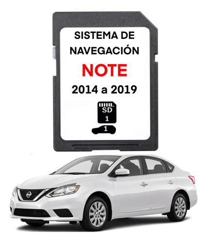 Tarjeta De Navegación Nissan Note 2015-2019 Sd Gps Mapas