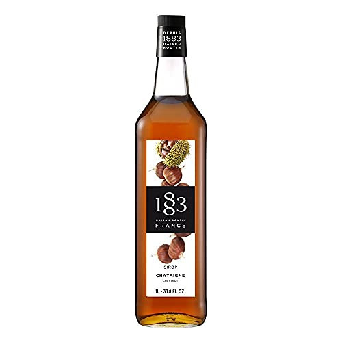 Maison Routin 1883 Sirope Sabor Castaña, Botella Vidrio 1l, 