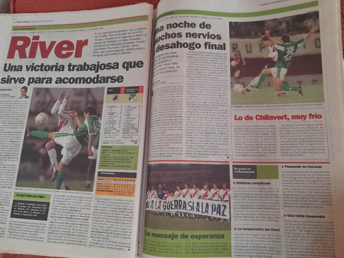 Diario Clarin Guerra Menem Kirchner Amia River 21 03 2003 (Usado)