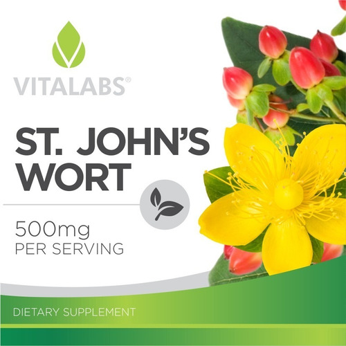 Vitalabs I St. John's Wort I 500mg I 100 Comprimidos I Usa