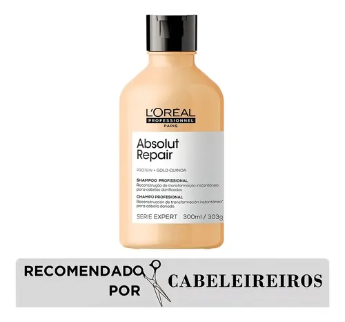 Absolut Repair Gold Quinoa Shampoo 300ml - Série Expert | L'oréal Professionnel