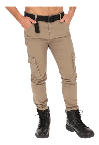 Pantalon Para Hombre De Gabardina Tipo Militar Cargo Tactico