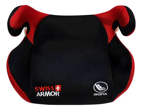 Alzador Con Isofix Rojo Y Negro Swiss Armor
