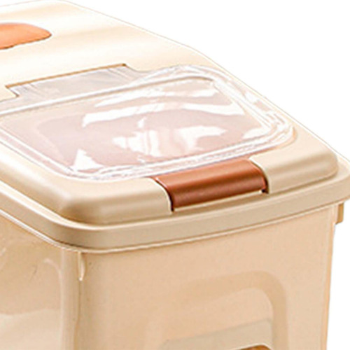 Recipiente De Armazenamento De Capacidade 10kg Tampa Branca