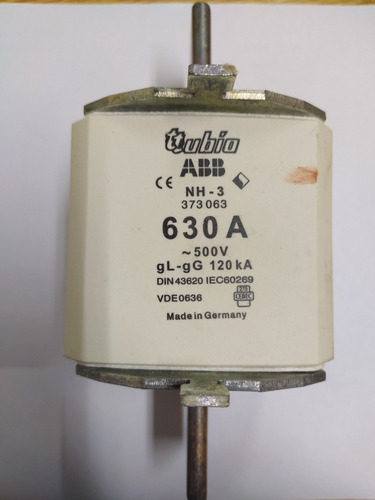 Fusible Nh T3 630a Abb 120ka 500v