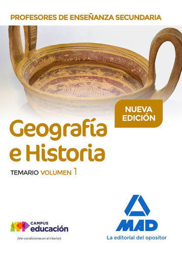 Profesor Enseñanza Secundaria Geografia E Historia Temar...