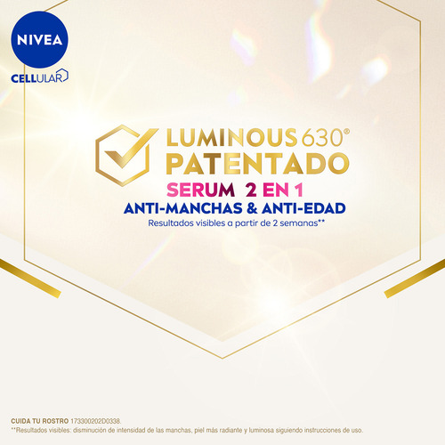 Serum + Fluido Nivea Cellular Luminous 630° Antimanchas 2 Pz
