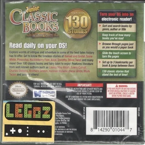 Legoz Zqz Nds Junior Clasic Books Fisico - Ref - 005