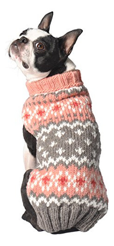 Suéter Chilly Dog Rose Fair Isle, Pequeño