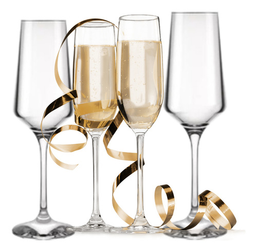 Jogo De Taças Champagne Brunello Nadir 12 Uni 225ml Kit Cj