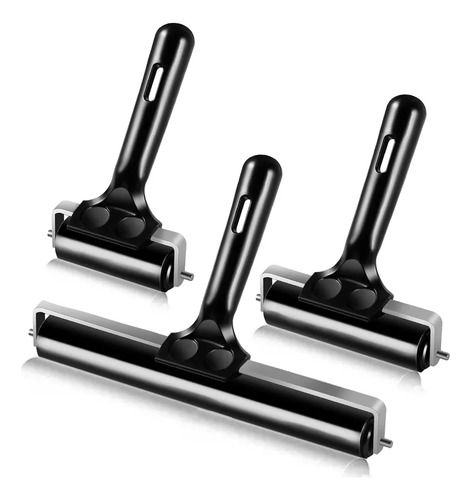 3pcs Rodillo Hule Suave Atl 6-15cm Grabado Linoleo Entintado