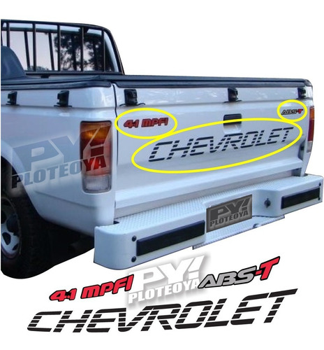 Calcos Chevrolet + 4.1 Mpfi + Abst De Porton D20 - Ploteoya