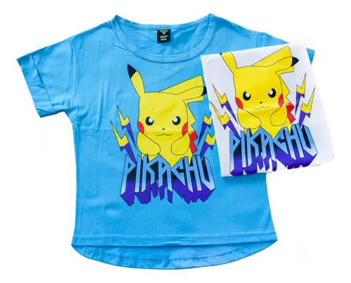 Remera Mujer Pokemon Pikachu Anime Thunder Cosplay