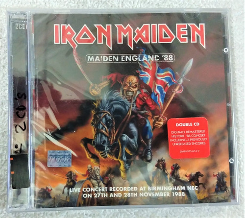 Iron Maiden Made In England 88 Cd Doble - Sellado -