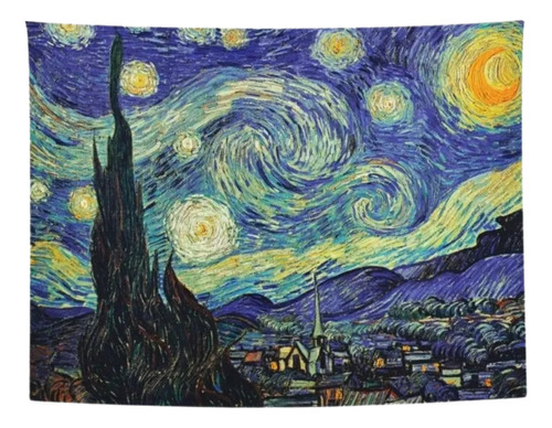 Tapiz Manta Decoracion Noche Estrellada Vincent Van Gogh