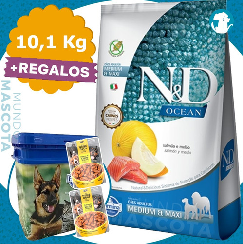 Farmina N&d Ocean Grain Free Adulto Mediano Y Grande 10,1 Kg