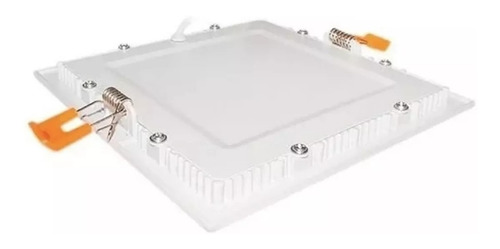 Panel Led 6w Embutir Plafon Cuadrado Blanco Spot Frio Calido