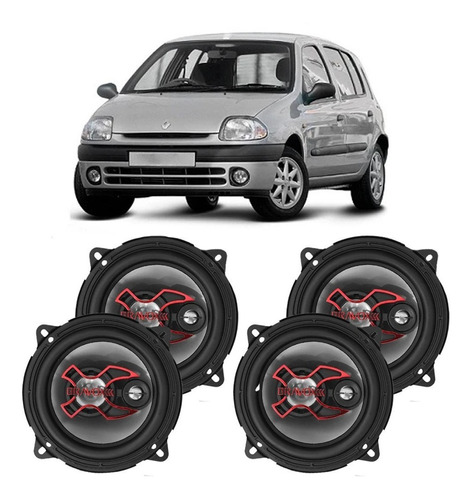 Auto Falante Renault Clio 2000 A 2003 Bravox 200w 4 Portas