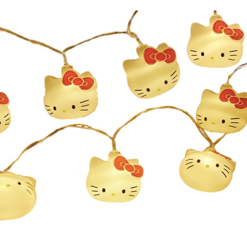 Guirnalda Luces De Hello Kitty Tira Luz Led Lámpara Kawaii
